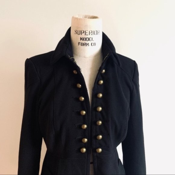 Zara equestrian military regency structured tailored long-line jacket - Picture 2 of 12